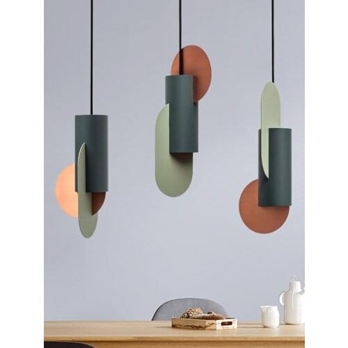 Modern Creative LED Pendant Lights Iron Bedroom Bedside Single Head Simple Hanging Lamp Nordic Restaurant Designer New Luminaire