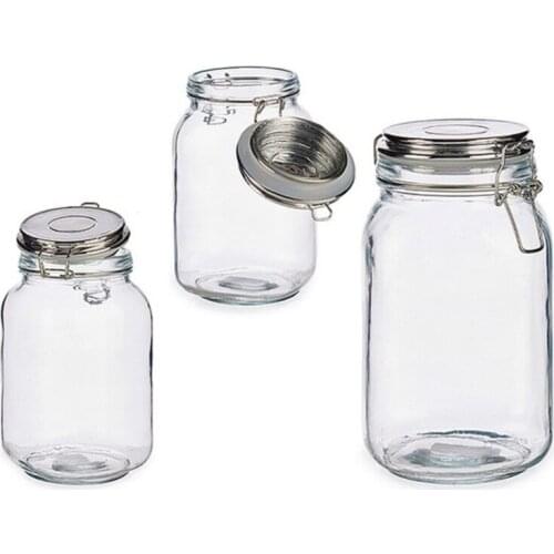 Glass Jar Glass 1,5 L (11 x 20 x 11 cm)