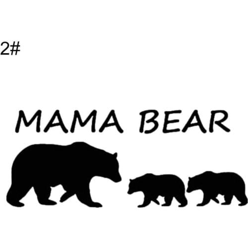 Lovely Mama Small Bear Letters Car Vehicle Reflective Decals Sticker Decoration автомобильные товары наклейки на авто Accessory