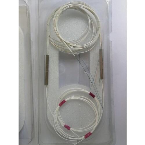 High Durability2pcs/lot1x4 fiber optic PLC splitter 4 Ports PLC Splitter without connector cable1x4 0.9mmMini Blockless