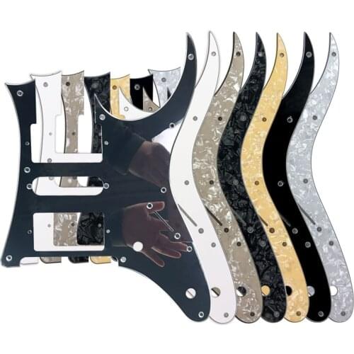 Pleroo Guitar Parts - For 10 Hole Screws MIJ Ibanez RG2550Z Guitar Pickguard Humbucker HSH Pickup Scratch Plate,Many Colors