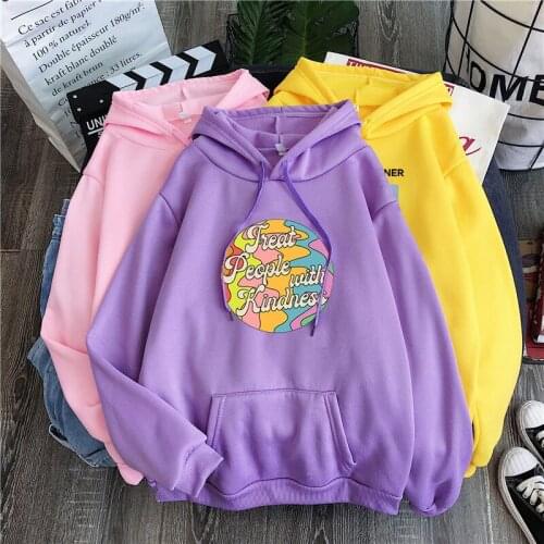Treat People with Kindness Hoodie Harry Styles Sweatshirts Women Long Sleeve Streetwear Hoody Tops Female Harajuku Fleece Hoodis