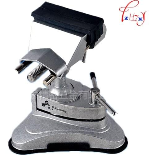 1pc Mini Bench Vice Screw Clamp Grinder Tool Holder Clip-on Plier 360 degree Swivel Bench Vice for Electric Drill Stent