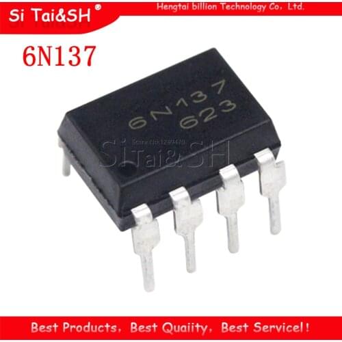 10PCS 6N137 DIP8 6N137 DIP DIP-8 new and original IC