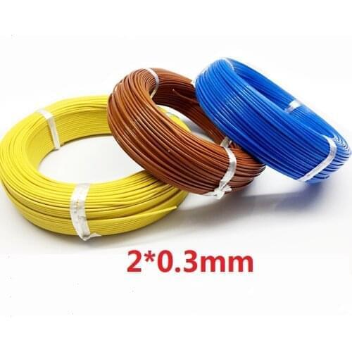 100M K/T/J Type PTFE Thermocouple wire 2*0.3mm