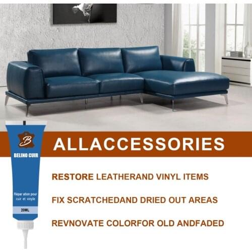 20ml Car Care Kit Gel Leather Skin Refurbish Repair Tool Auto Seat Sofa Coats Holes Scratch Cracks Restoration Black For Car