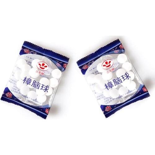20pcs /bag Pure Natural Mothballs Anti-mildew Moth-proof Wardrobe Mothballs Balls Camphor Insect-proof Cupboard Household D Y4B5