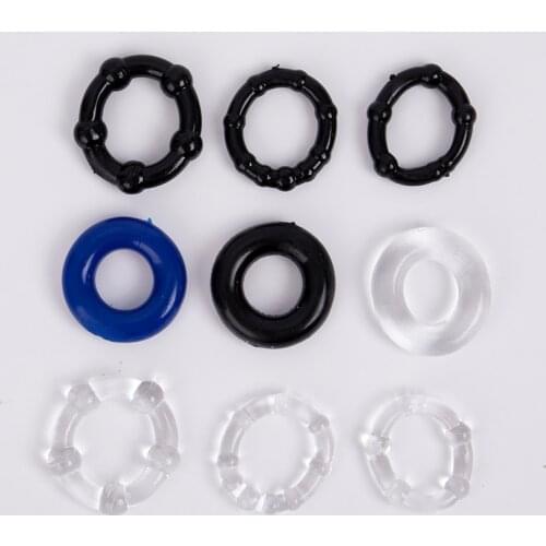 3Pcs/Set Silicone Durable Penis Ring Adult Men Ejaculation Delay Cock Lasting Sex Toys