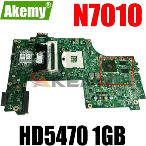 Akemy For DELL N7010 Laptop Motherboard CN-0V20WM 0V20WM V20WM DAUM9BMB6D0 HM57 HD 5470 1GB 100% Tested