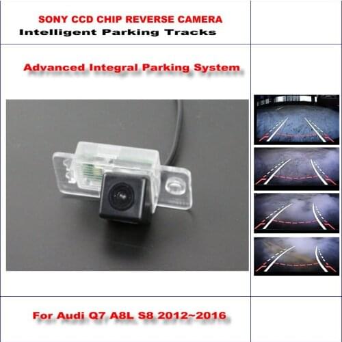 Car Intelligentized Rear Camera For Audi Q7 A8L S8 2012-2016 NTSC PAL RCA AUX HD High Quality 3089 Chip SONY CCD CAM