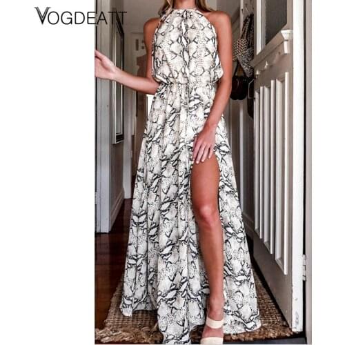 Womens Off Shoulder Long Dress High Split Sexy Sleeveless Boho Dress Beach Vintage Sundresses