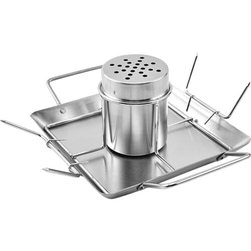 Beer Can Chicken Roaster Rack - Stainless Steel BBQ Roasting Holder for Grill Smoker or Oven - BBQ Tool Sets