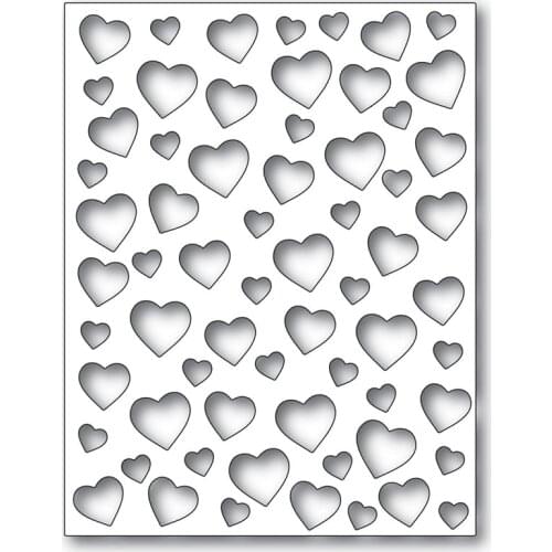 Confetti Heart Plate Metal Cutting Dies New Diy Emboss Stencil Scrapbooking Dies For Card Making 2021