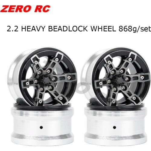 Heavy Duty RC 1/10 TRUCK WHEELS RIMS 2.2 BEADLOCK ROCK CRAWLER WHEEL For 4WD AXIAL WRAITH KM2 SCX10