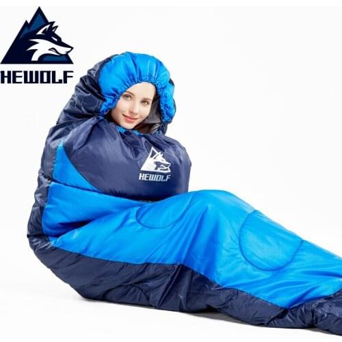 Hewolf 1607-1.3 Outdoor Single Person Use Camping Envelope Type Splicable Sleeping Bag Ultralight Indoor Lunch Break