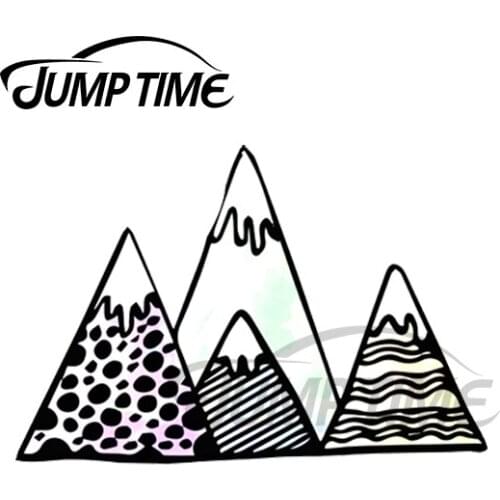 JumpTime 13 x4.6cm For Colorful Mountains Camper Car Stickers and Decals Vinyl Car Wrap Auto Motorcycle Bumper Car Styling Decor