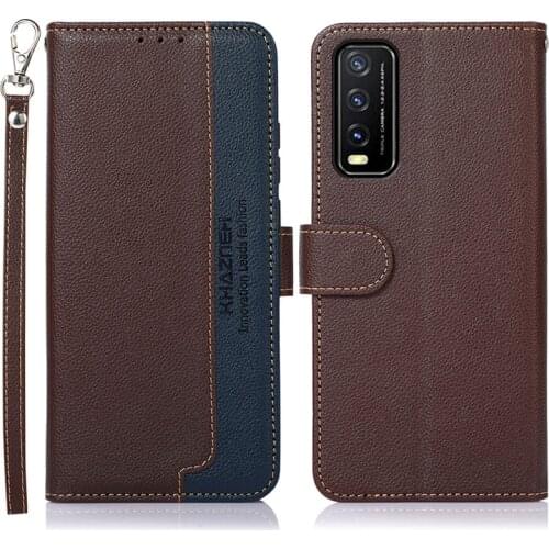 Leather 360 Protect RFID Blocking Texture Flip Case for Vivo Y20 Y20S Y20i Book Cover Wallet Skin Vivo Y12S Y11S Y 20 11 S Funda