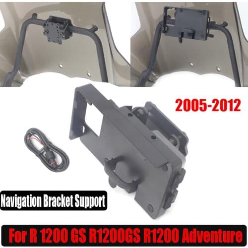 Motorcycle Mobile Phone Navigation Holder Handlebar Bracket Support For BMW R 1200 GS R1200GS R1200 Adventure 2005-2012 2011