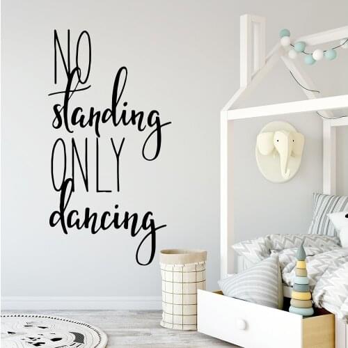 Cartoon standing dancing Environmental Protection Vinyl Stickers For Kids Room Living Room Home Decor Removable Mural