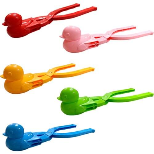Cartoon Cute Big Size Duck Shaped Snowball Maker Clip Children Outdoor Winter Snow Sand Mold Tool Creative Outdoor Fun & Sports