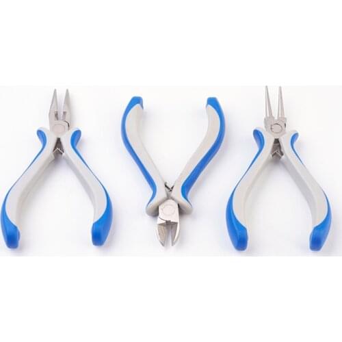 DIY Jewelry Tool Sets Plier Sets Round Nose Side Cutting Pliers and Wire Cutters for Jfor Jewelry Making Beading Repair Supplies