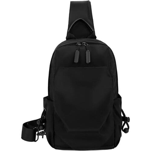 Fashion Shoulder Bag Sling Chest Pack Canvas USB Charging Sports Crossbody Handbag For Women Men 2020 Chest Bags Belt Waist Pack