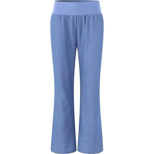 New Wide Leg Pants The Wild Nine Pants Loose Pants High Waist Jeans Female Summer Sense High Waist Pants Plus Size