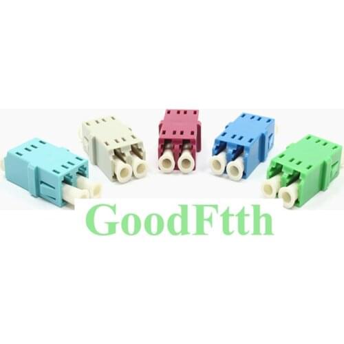 Fiber Optic Adapter Adaptor No Ear LC-LC Duplex SC footprint Reduced Flange with Windows GoodFtth 100pcs/lot