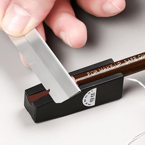 Easy to Use Plastic Pull Line Eyebrow Pencil Sharpener for Beginners