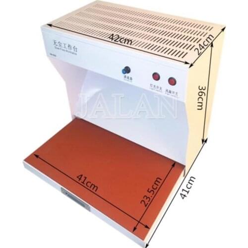 Dust free room with check dust lamp desktop work room for mobile phone lcd repair cleaning dust room