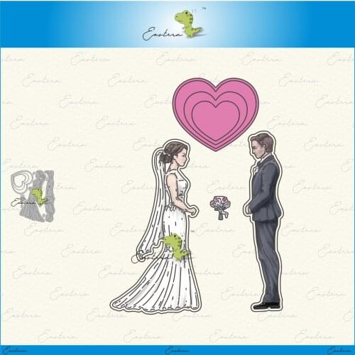 Happy wedding Cutting Dies new 2020 Metal mould dies Scrapbooking Paper Making Craft die Matching color paper dies die cuts