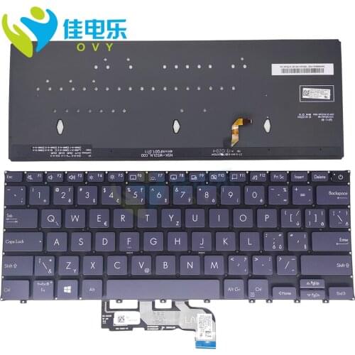OVY CS Replacement keyboards for ASUS ExpertBook B9450FA CZ Czech blue backlit keyboard 0KNX0 1620CS00 9Z.NFQBU.213 hot sale