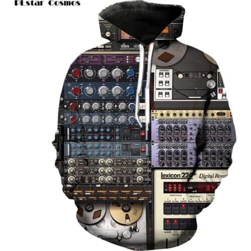 PLstar Cosmos Ableton Live Crewneck hoodies 2018 New style Fashion Hoodie DJ disco 3d Print Men Women Hip hop Hooded sweatshirt