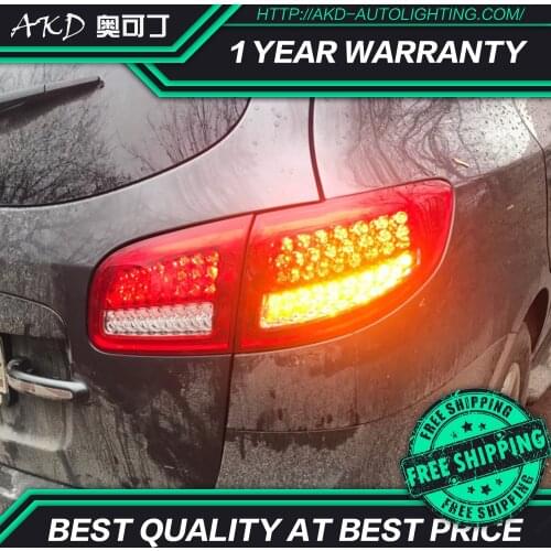 AKD Car Styling for Hyundai Santa Fe Tail Lights 2006-2012 SantaFe LED Tail Lamp DRL Signal Brake Reverse auto Accessories