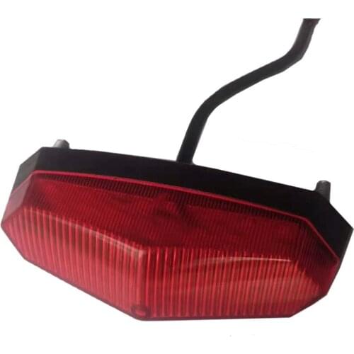 Electric Bike Rear Light/Tail Light LED Safety Warning Rear Lamp For Scooter Ebike Warning Taillights 24-60V