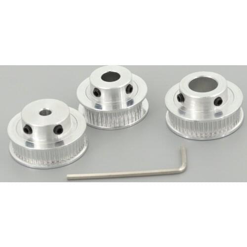 GKTOOLS GT2 Timing Pulley 2GT 48 Tooth Teeth Bore 5/6/6.35/8/10/12mm Synchronous Wheels Width 6mm Belt 3D Printer Parts
