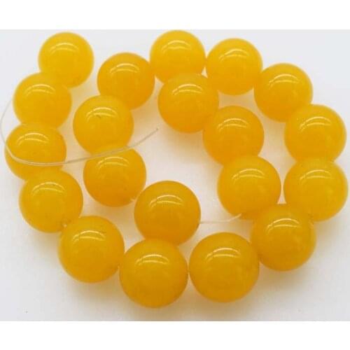 20pcs 20mm yellow jade for DIY jewelry making loose beads FPPJ wholesale beads nature