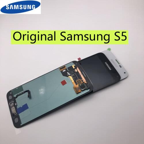 5.1'' NEW ORIGINAL LCD Display Touch Screen Digitizer Assembly For Samsung Galaxy S5 G900 G900F LCDs with HOME BUTTON