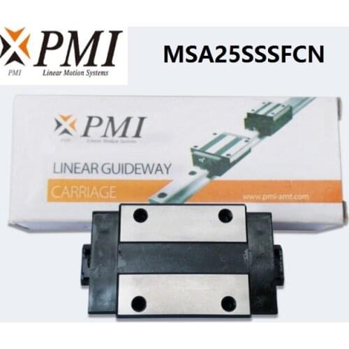 10pcs/lot Original Taiwan PMI MSA25S-N MSA25SSSFCN linear guideway sliding block Carriage for CO2 laser machine MSA25S