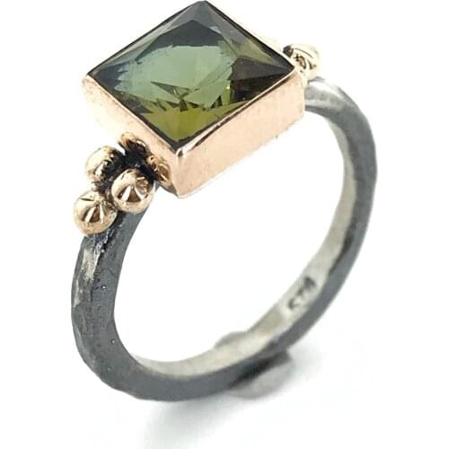 Baget Zultanit Stone Authentic Hand Production Silver Ring