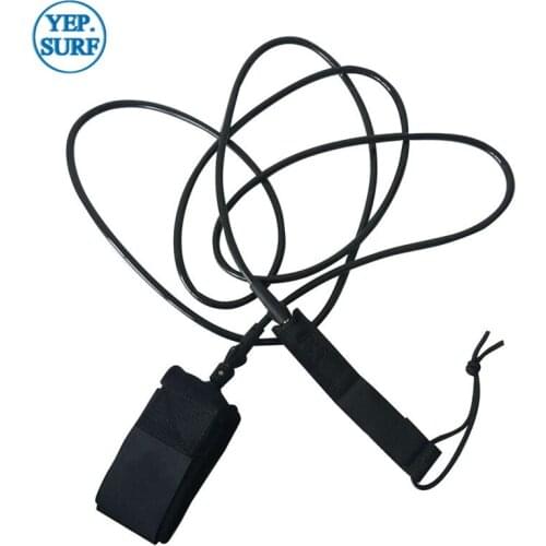 Surfing Surfboard Leash 9mm 9ft/10ft/12ft Straight Surfing Leash Black Neoprene Strape Stand up paddle board Leash