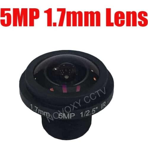 DIY 5Megapixel HD 1.7mm 185 Degrees Fish Eye Wide Angle View Board Lens 5MP 1/2.5" M12 CCTV / IP Camera Free Shipping