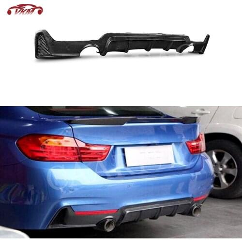 For F32 Carbon Fiber / FRP Rear Lip Diffuser Spoiler For BMW 4 Series F32 F33 F36 M Sport 2014 - 2018 Back Bumper Guard MP Style