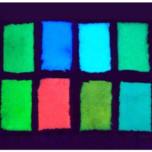Fluorescent Powder DIY Bright Nail Art Glow In The Dark Sand Powder Glow Pigment Dust Luminous Nail Glitter (10g, 6 Colors)