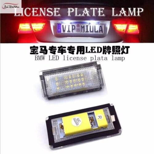 JanDeNing 2pcs Error Free 18 LED License Plate Lights For BMW E46 4D(1998-2003)