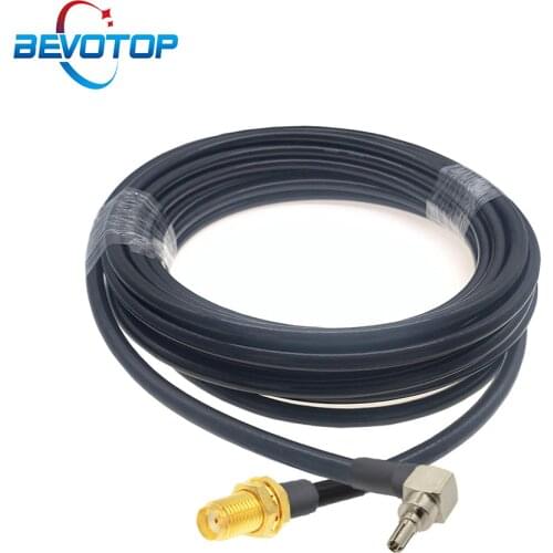 0.5M 1M 2M 5M 10M 20M SMA Female to CRC9 Male Right Angle RG58 50ohm Coaxial Cable 3G Modem Extension Cord Pigtail Adapter