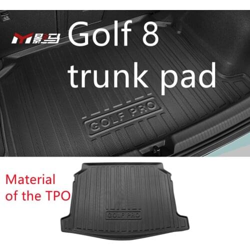 TPO trunk mat is for Volkswagen Golf 8 special modified car interior decoration accessories trunk mat