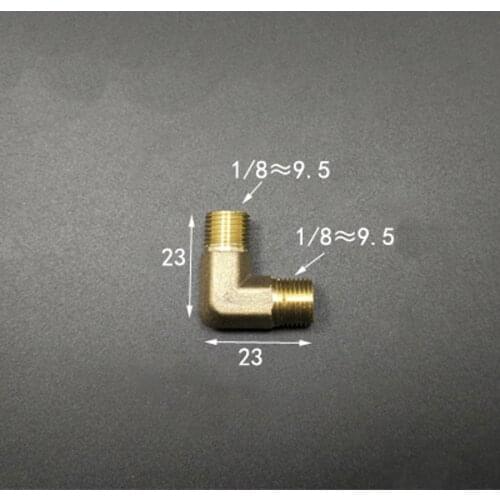 Brass 90 Degree Elbow DN6 1/8" BSP Male Pipe Fitting Adapter Coupling Connector