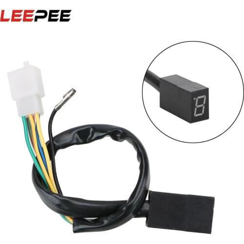 LEEPEE Gear Indicator Motorcycle Exterior Universal 5 Gears LED Display Motorcycle Shift Lever Sensor