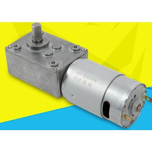 3 RPM 12V DC High Torque Electric Gear Motor Miniature Worm Reversible Self-lock